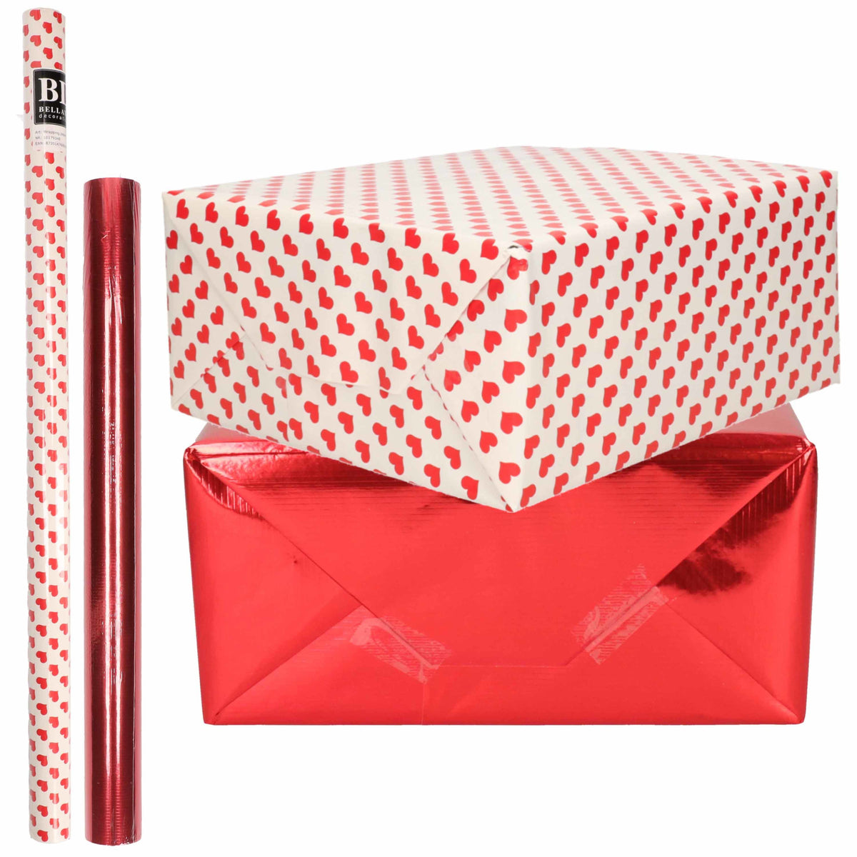 6x-rollen-kraft-inpakpapier-liefde-rode-hartjes-pakket-rood-metallic-200-x-70-50-cm_10303380-1