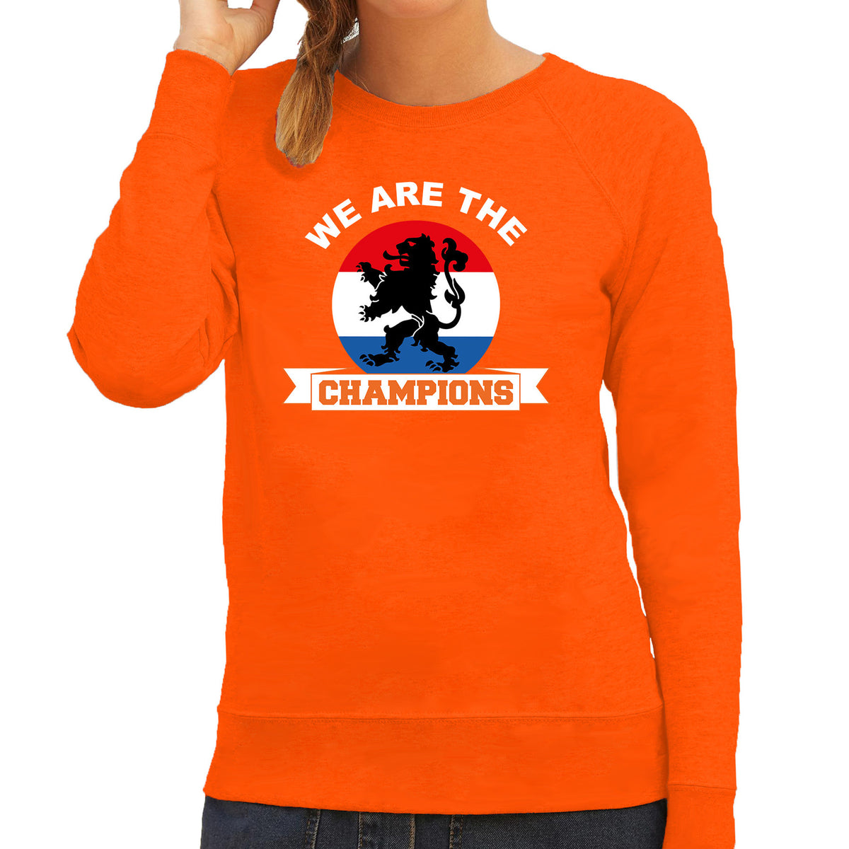 oranje-sweater--trui-holland--nederland-supporter-we-are-the-champions-ek-wk-voor-dames_10285386-2