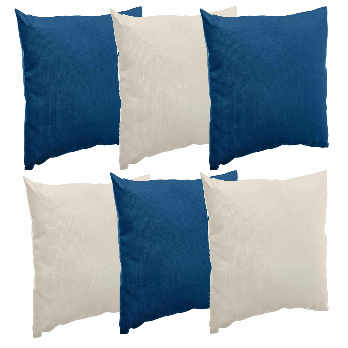 bank-sier-tuin-kussens-voor-binnen-buiten-set-6x-stuks-beige-indigo-blauw-40-x-40-cm_10377392