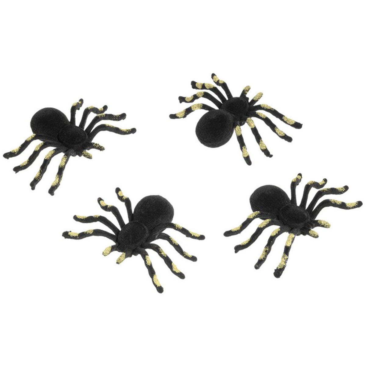 nep-spinnen-10-cm-zwart-goud-4x-stuks-velvet-fluweel-horror-griezel-thema-decoratie_10407399-1