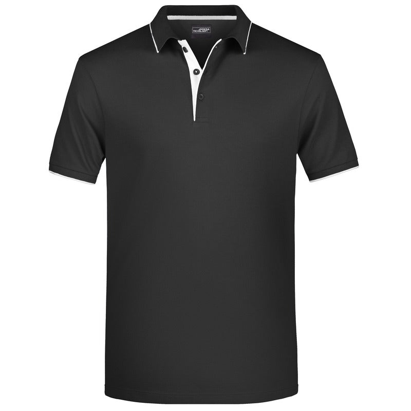 james-nicholson-poloshirt-golf-pro-premium-heren-zwart-wit_10153410-2