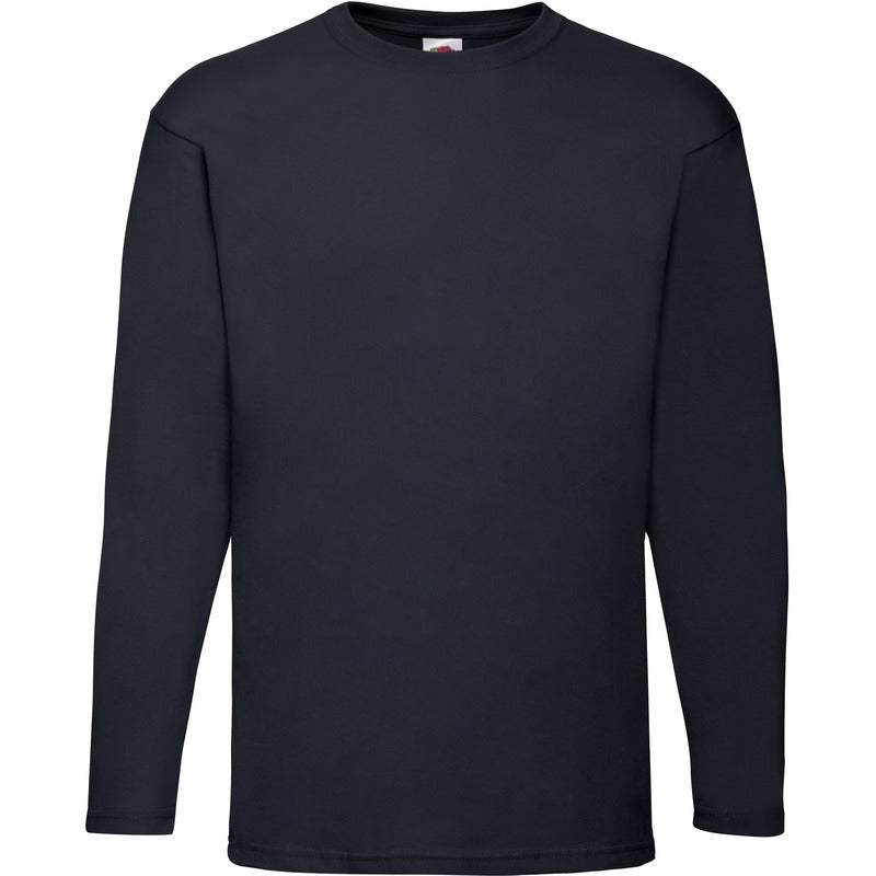 fruit-of-the-loom-tshirt-lange-mouwen-heren-donkerblauw-katoen-regular-fit_10136411-1
