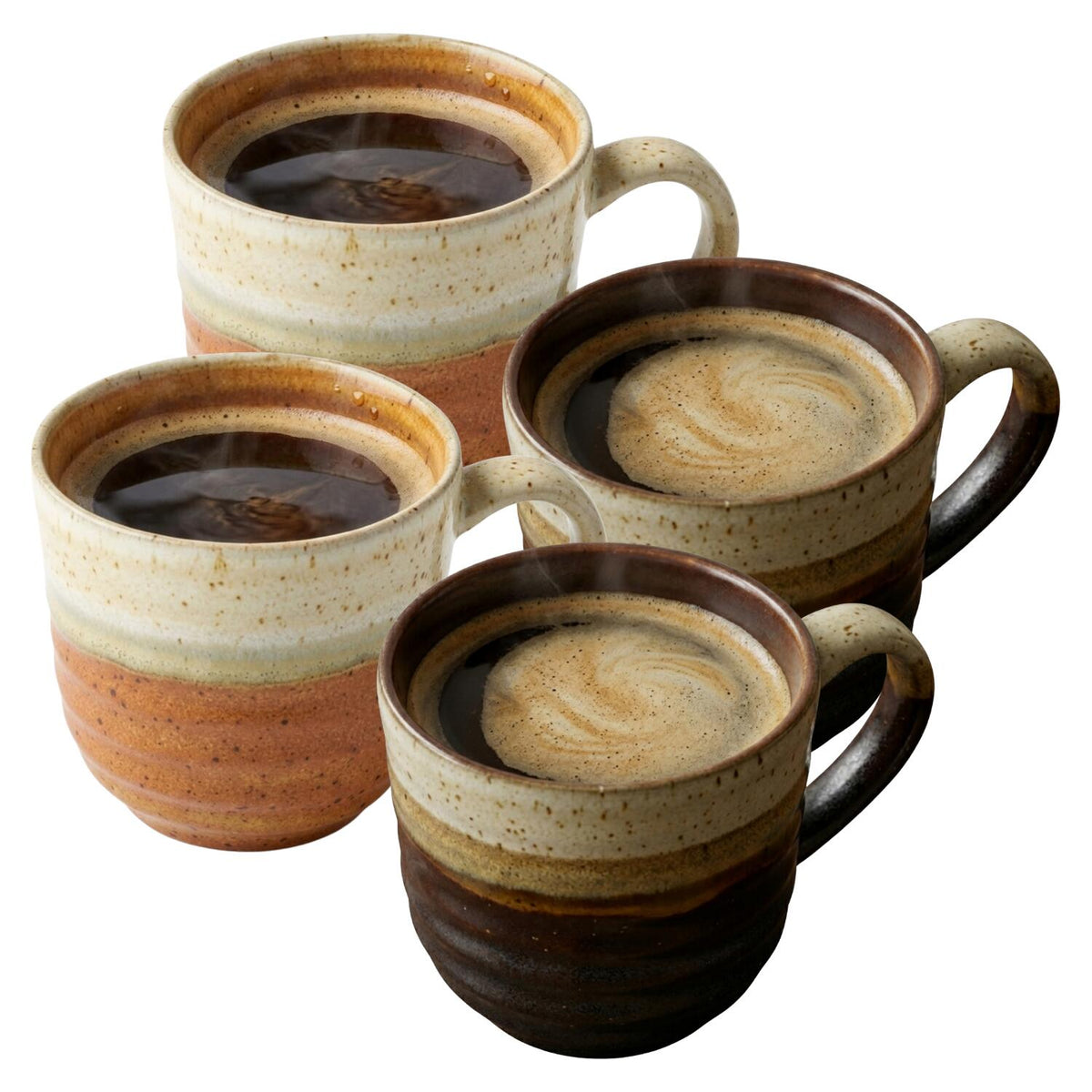 mica-decorations-koffiemok-ethan-4x-zwart-en-terra-7-x-8-cm-porselein-theemok_10492412-1