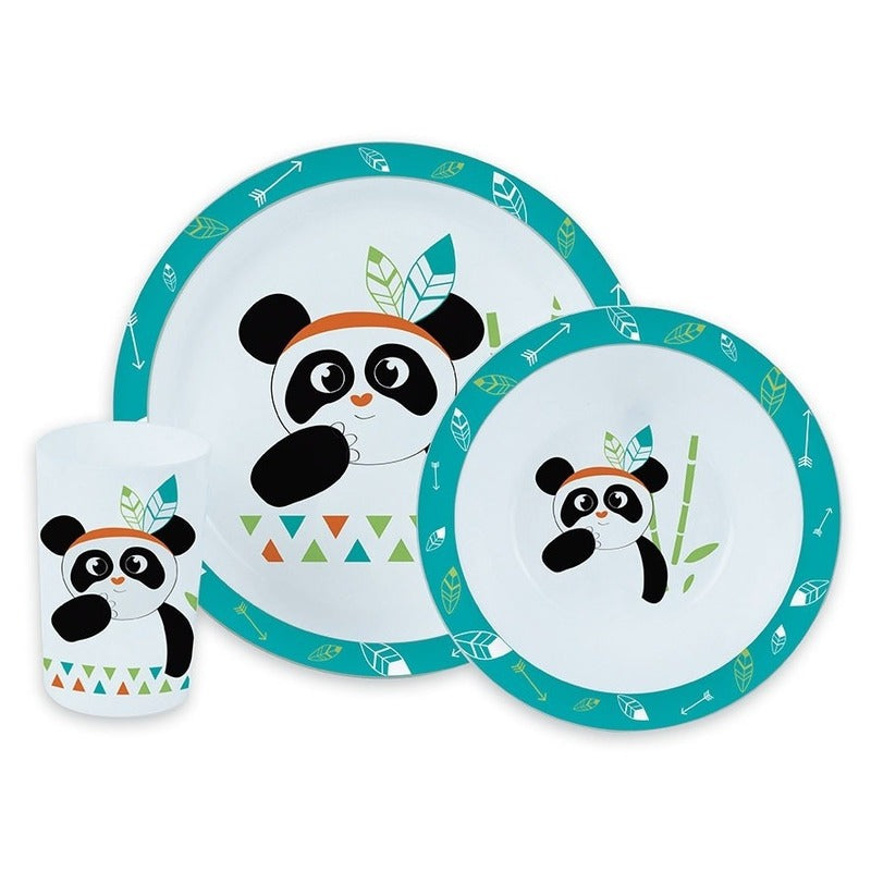 kinderservies-3delig-panda-thema-kunststof-bord-kom-beker-servies-voor-kinderen_10140413