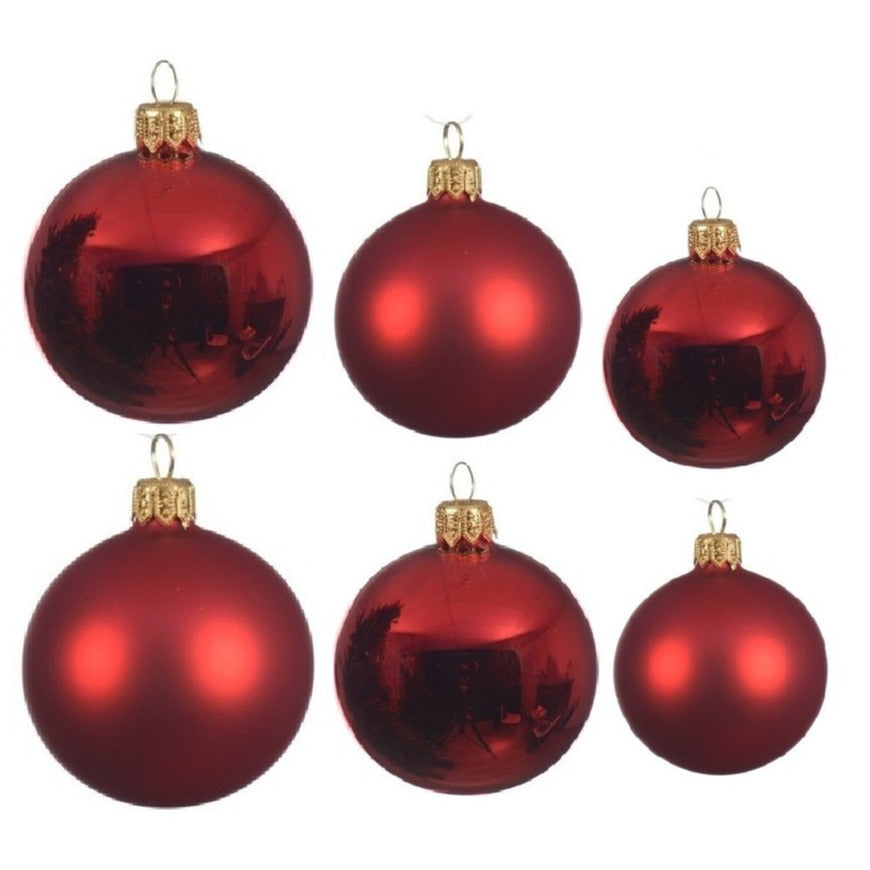 glazen-kerstballen-pakket-kerstrood-glans-mat-16x-stuks-diverse-maten_10322415