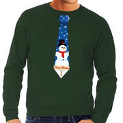 foute-kersttrui-stropdas-met-sneeuwpop-print-groen-voor-heren_10130416