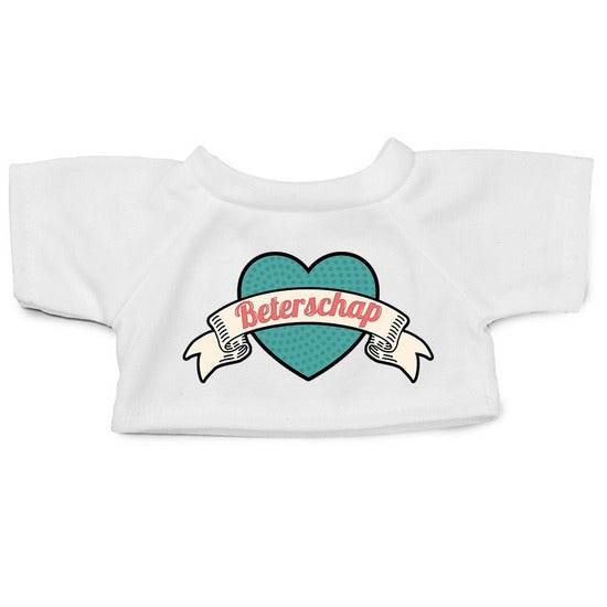 Hug Clothes Get Well Soon retro heart t-shirt white M for Clothies
