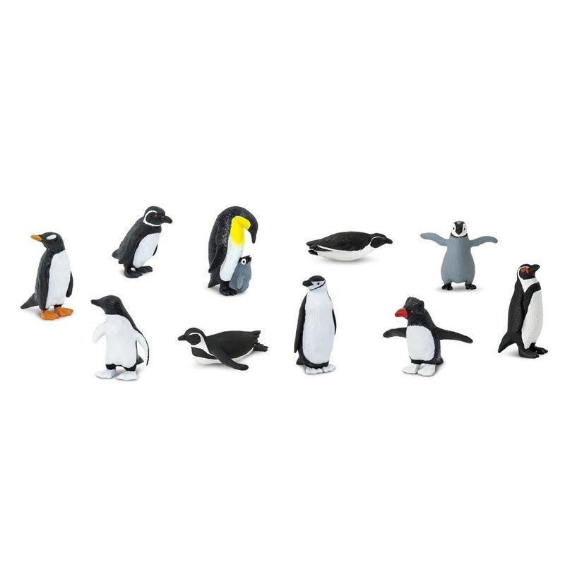 safari-ltd-speelfiguren-pinguins-mix--10x-stuks-kunststof-dieren-speeldieren_10053430