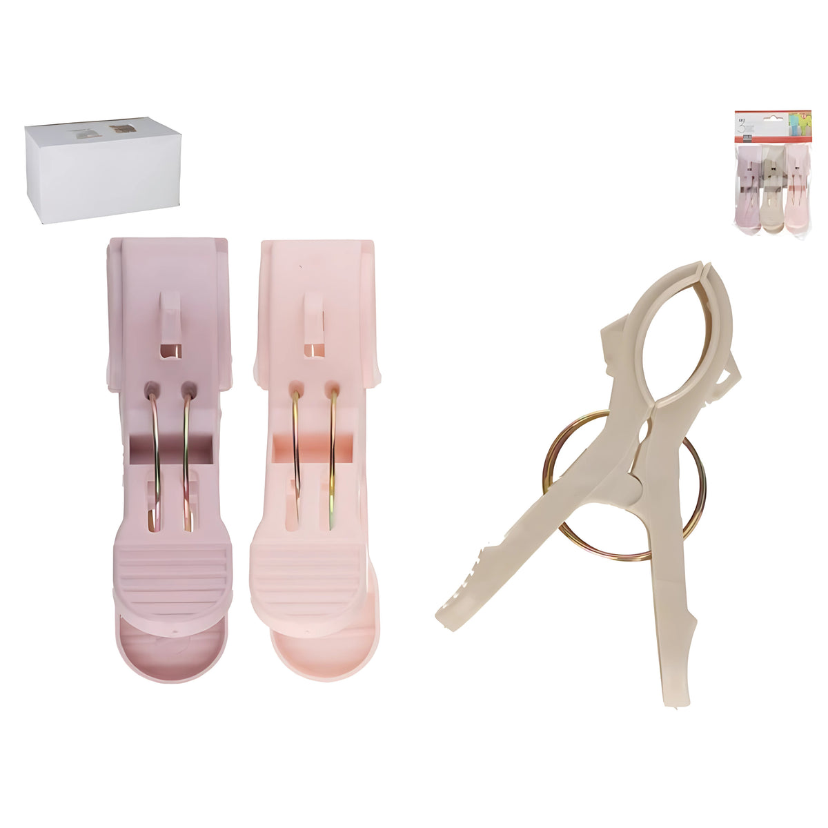 gerimport-handdoekknijpers-set-3x-stuks-pastel-tinten-8-x-3-x-12-cm-kunststof_10473434-2
