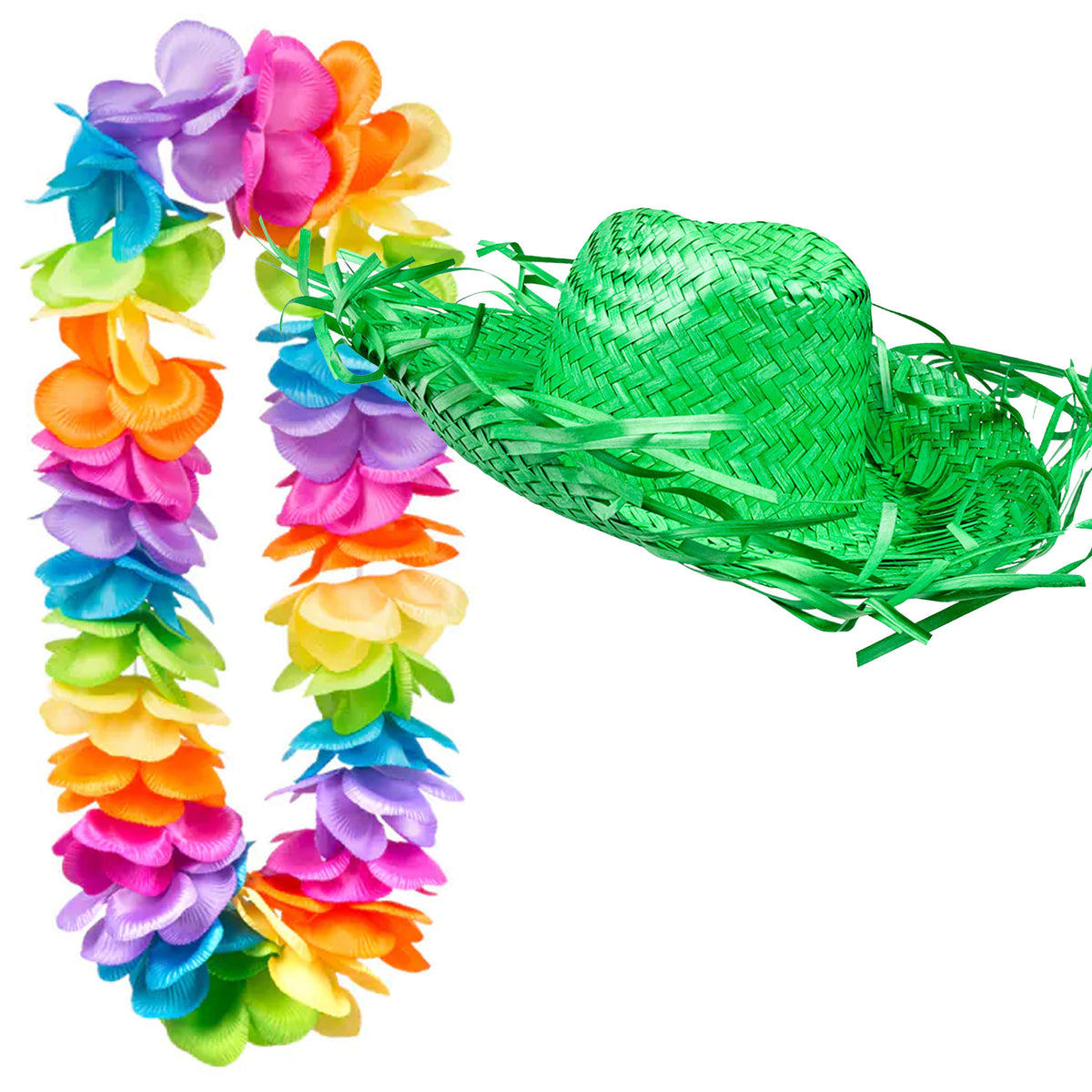 carnaval-verkleedset-tropical-hawaii-party-strohoed-en-volle-bloemenslinger-multi-colours_10421434