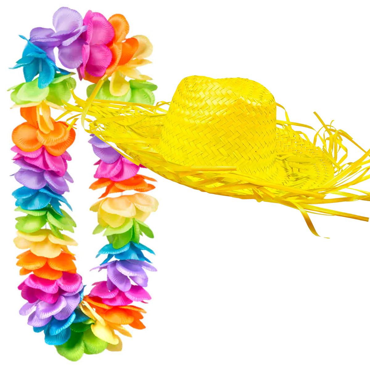 carnaval-verkleedset-tropical-hawaii-party-strohoed-en-volle-bloemenslinger-multi-colours_10421435