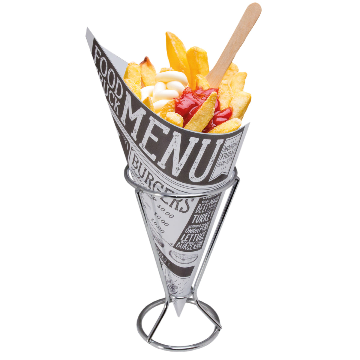 bellatio-design-frietzakhouder-2x-incl-40-frietzakjes-9-x-16-cm-patathouder-serveren_10475436-1