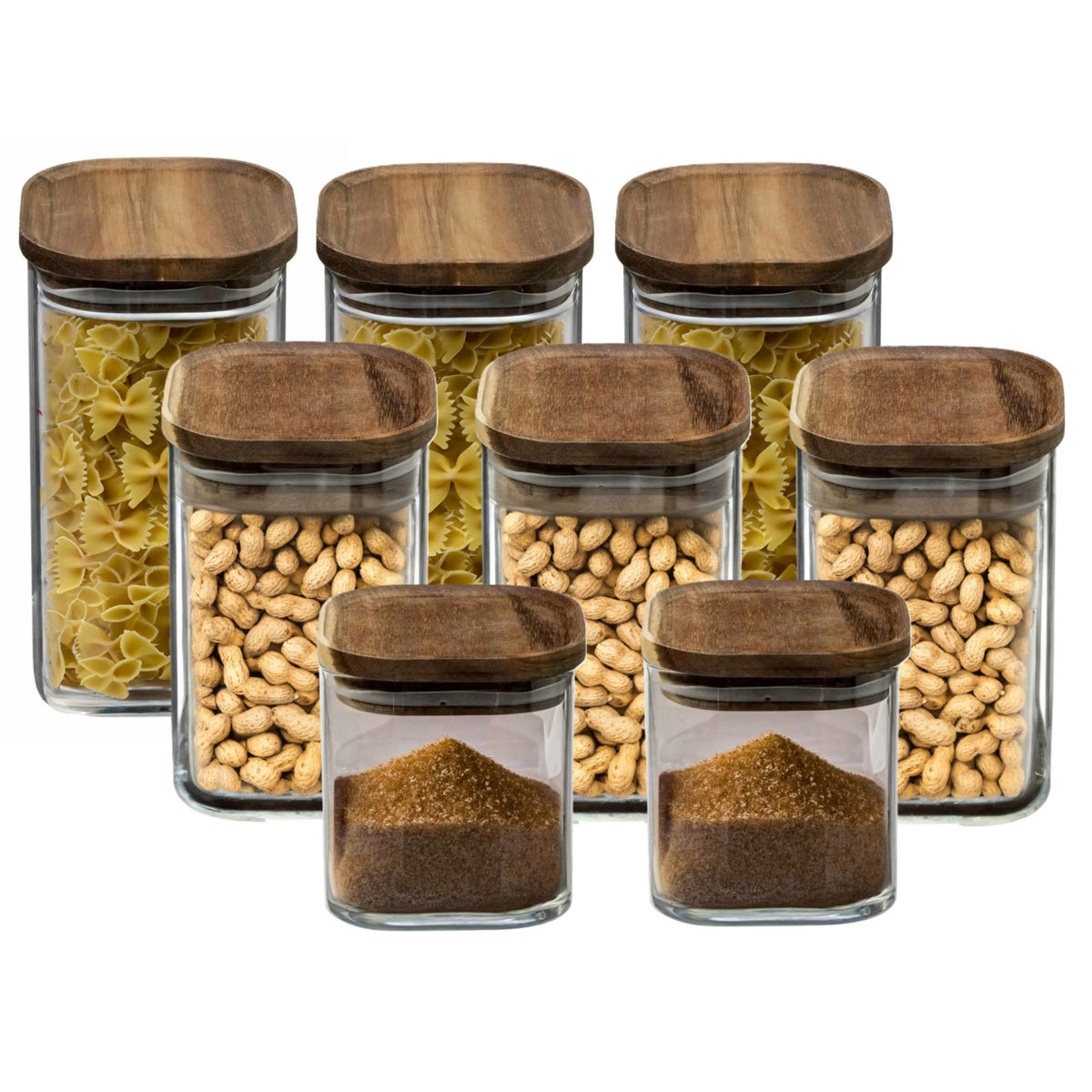 secret-de-gourmet-keuken-voorraadpotten-glas-hout-set-8x-stuks-6009001600-ml-voedsel_10369439-2