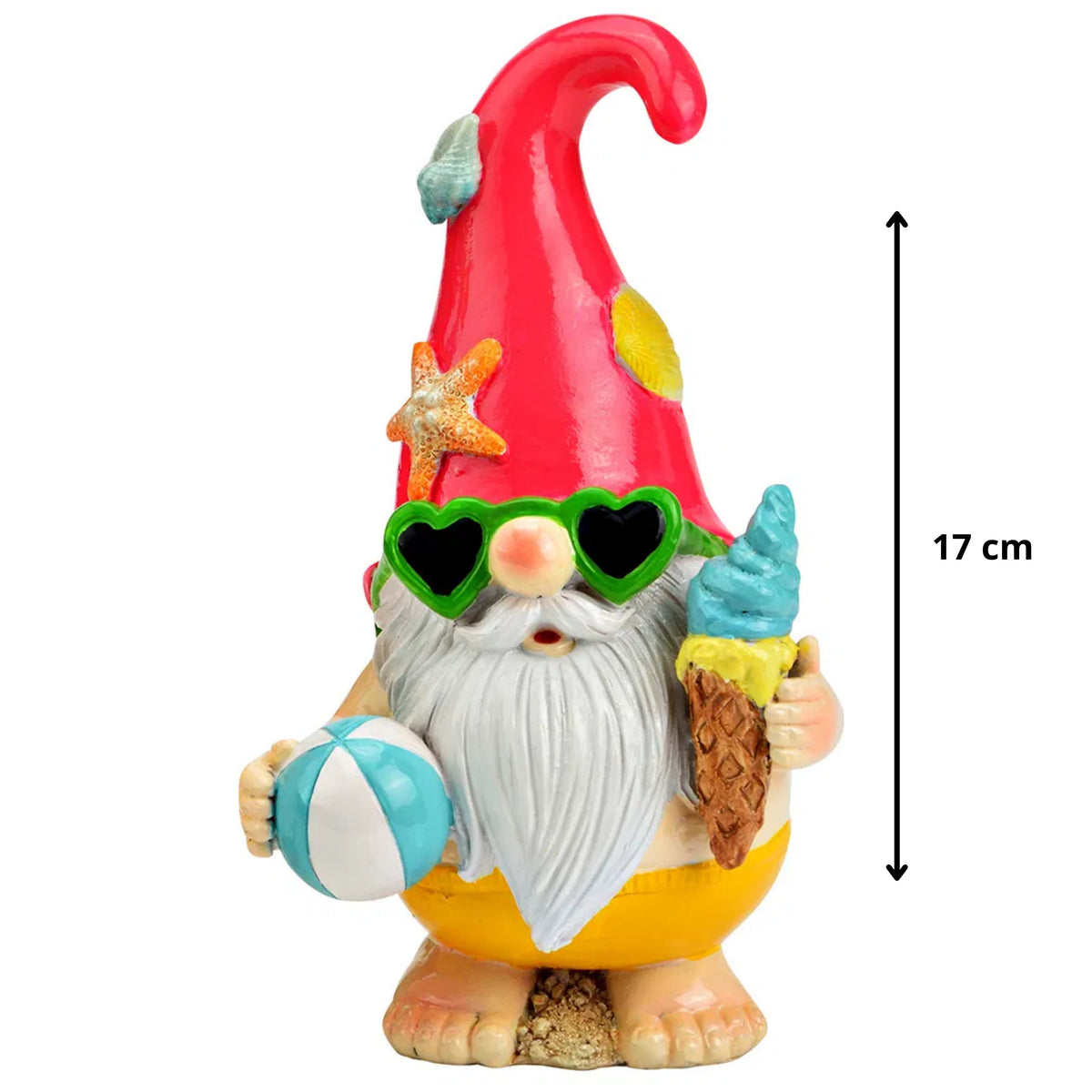 wurm-tuinkabouter-kunststeen-17-x-11-cm-rood-kleurrijk-tuinbeeld_10490439