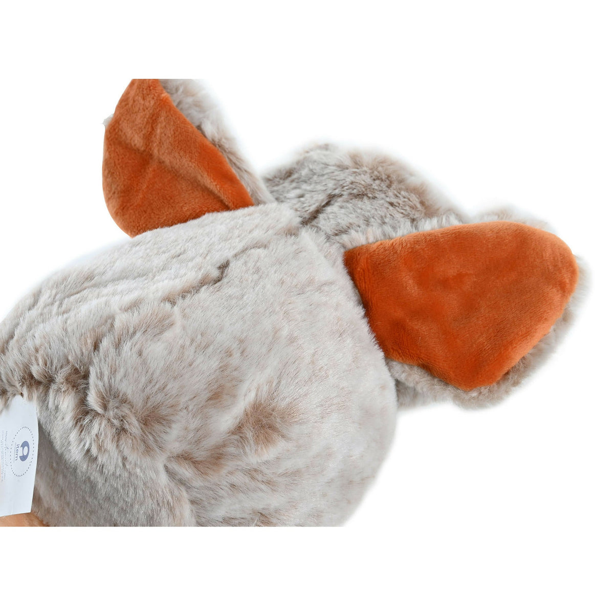 Owl bird light brown plush toy made of soft plush - 20 cm - light brown