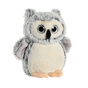 Uil vogel grijs knuffeldier van zachte pluche -  20 cm - grijs
