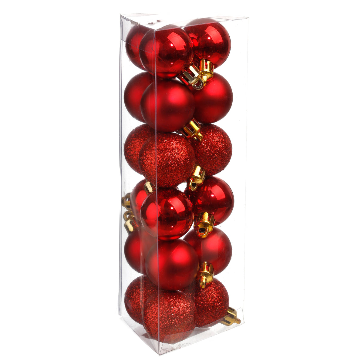 atmosphera-kerstballen-rood-18st-glans-en-mat-3-cm_10343448