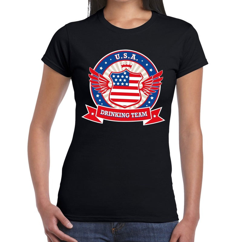 zwart-usa-drinking-team-tshirt-dames_10140450