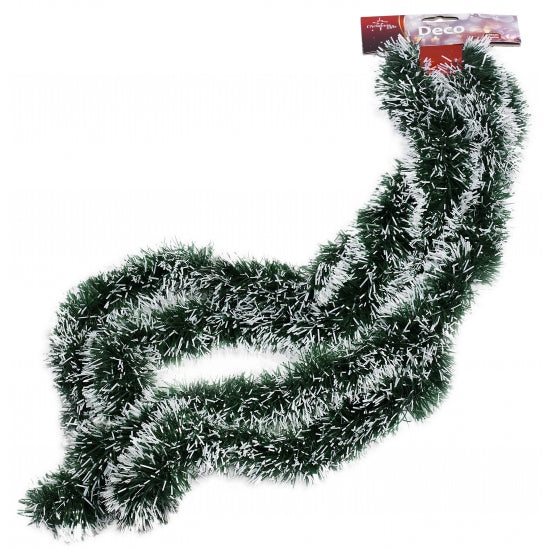 kerstslinger-groen-met-sneeuw-270-cm-folie-lametta-slinger-kerstversiering_10062452