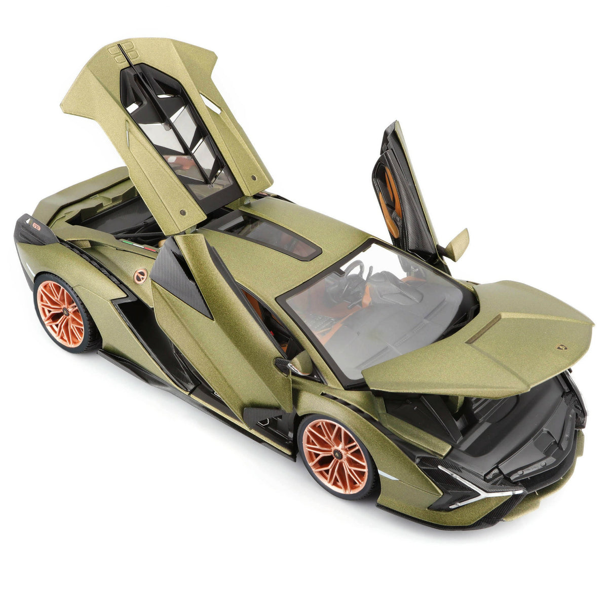 bburago-modelauto-lamborghini-sian-goud-25-cm-speelgoedauto_10174460-7