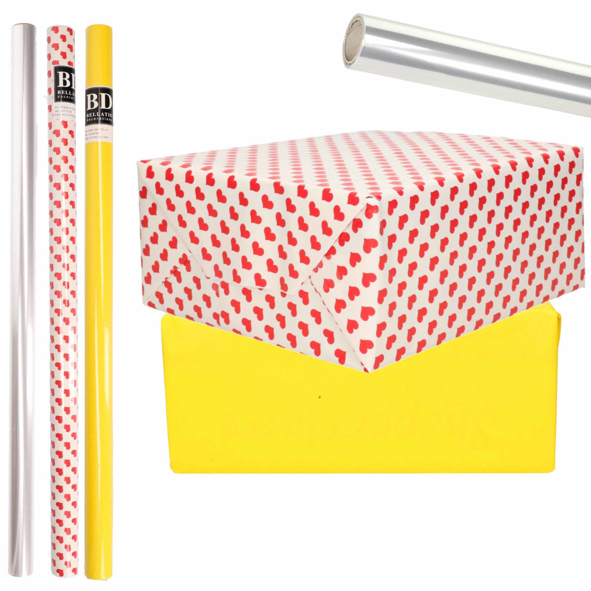 6x-rollen-kraft-inpakpapier-transparante-folie-hartjes-pakket-geel-harten-design-200-x-70-cm_10303472