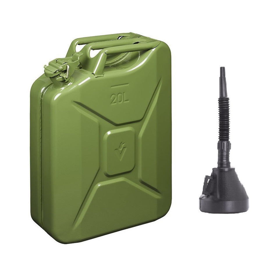 proplus-brandstof-jerrycan-van-metaal-20-liter-groen-benzine-en-diesel-met-dop-en-trechter_10328473