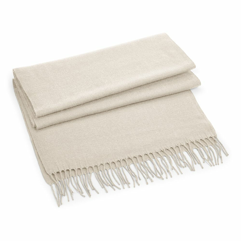 beechfield-sjaal-fijn-geweven-licht-beige-volwassenen-polyacryl-klassiek-186-x-47-cm_10372484