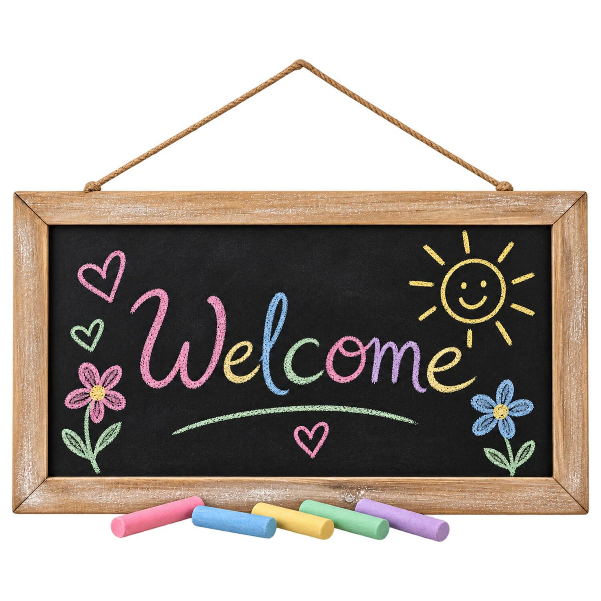 krijtbord-schoolbord-hout-38-x-63-cm-incl-24-krijtjes-tekenbord-memo_10503486-1