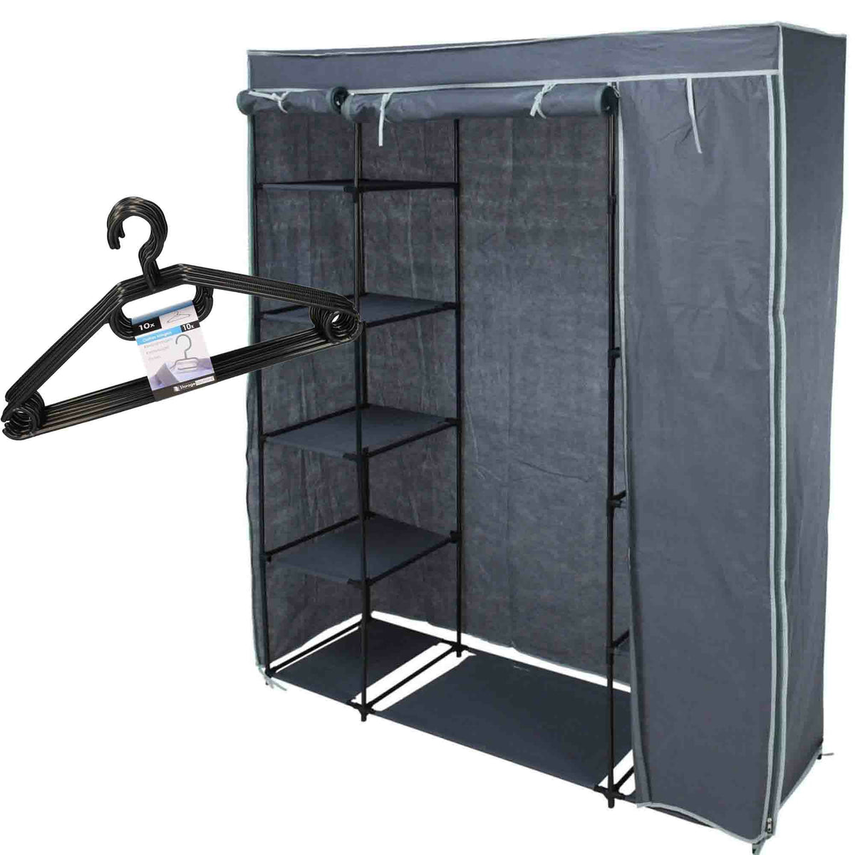 set-van-mobiele-kledingkast-met-kledinghangers-opvouwbaar-grijs-_10367486
