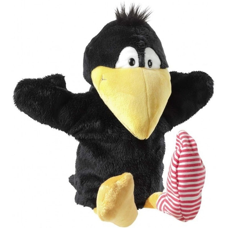 heunec hand puppets - Little Raven - 36 cm - puppet show - black - Cartoon