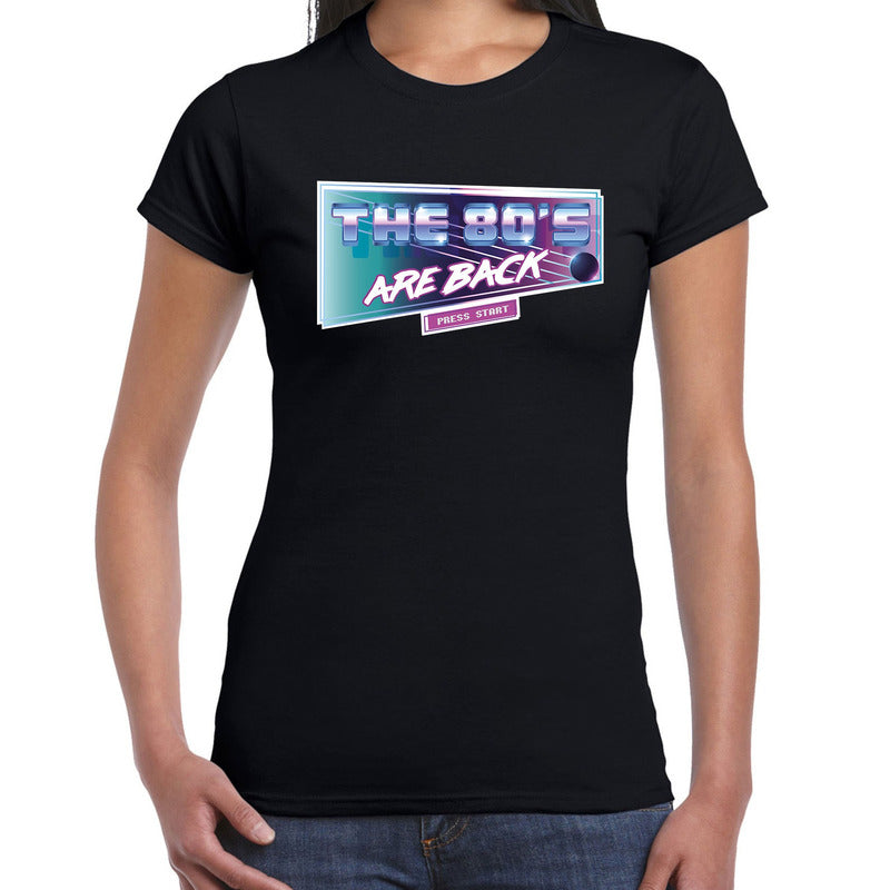 eighties-the-80s-are-back-tshirt-zwart-voor-dames_10182499