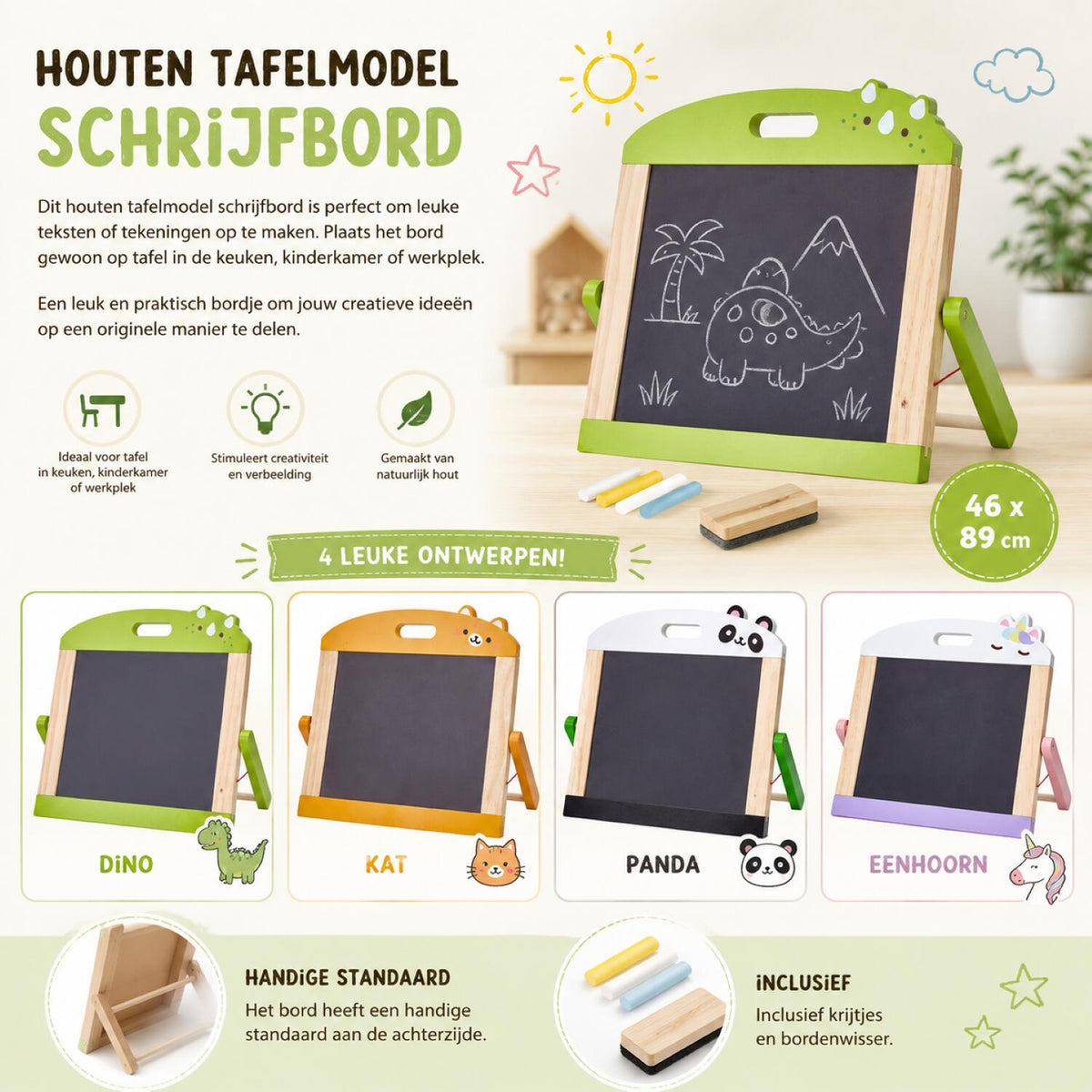 krijtbord-schrijfbord-hout-35-x-27-cm-tekenbord-schoolbord-dieren-thema-eenhoorn-wit_10501503-3