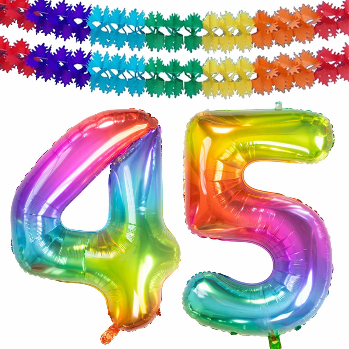 folat-verjaardag-leeftijd-folieballon-45-jaar-multi-kleuren-86-cm-incl-2x-slingers_10377512