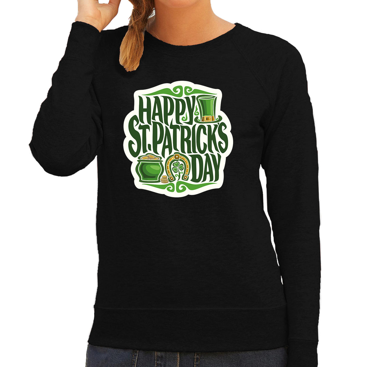 happy-st-patricks-day--st-patricks-day-sweater--kostuum-zwart-dames_10264522-2