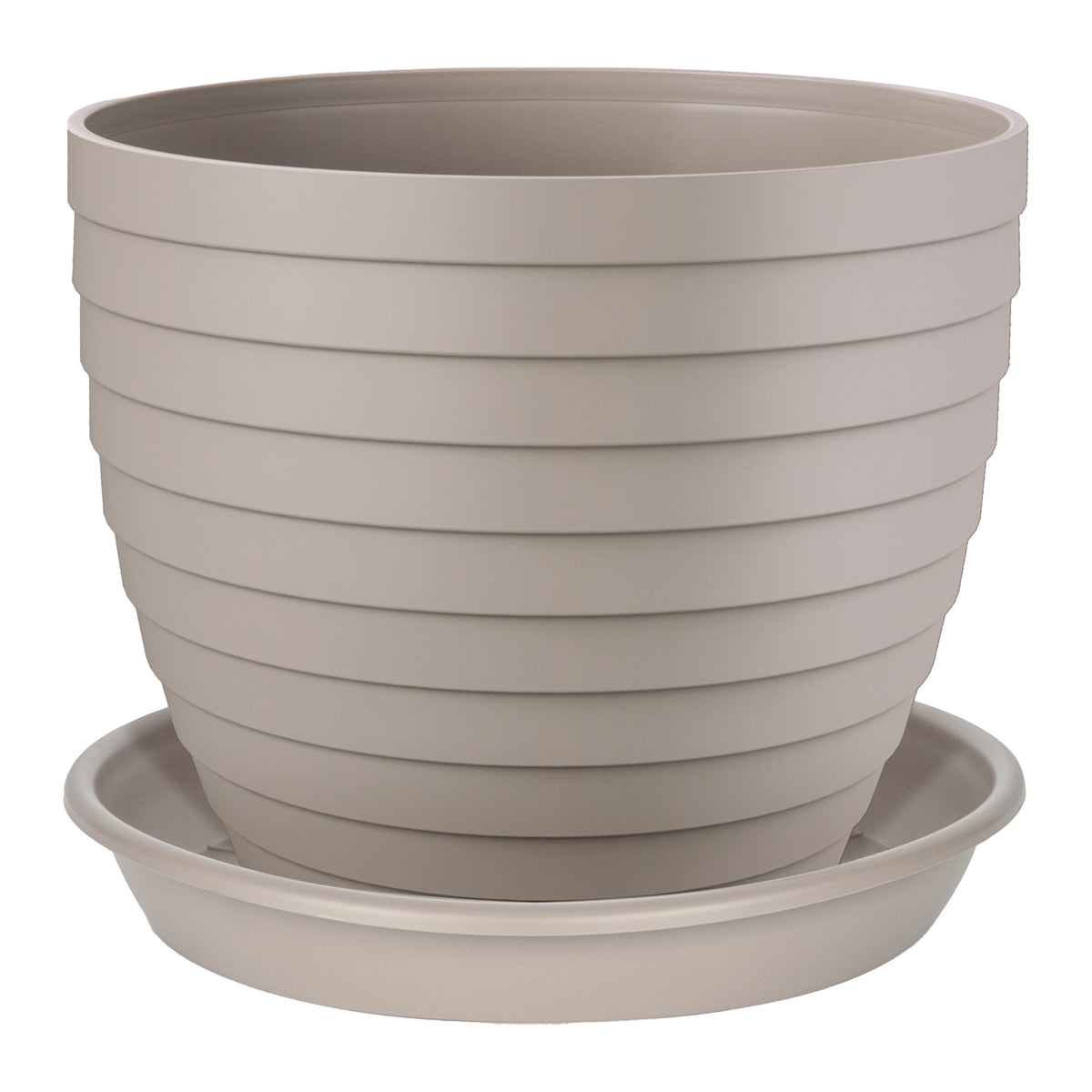 plantenpot-bloempot-florenzia-met-onderschaal-d30-x-h26-cm-taupe-kunststof_10413525