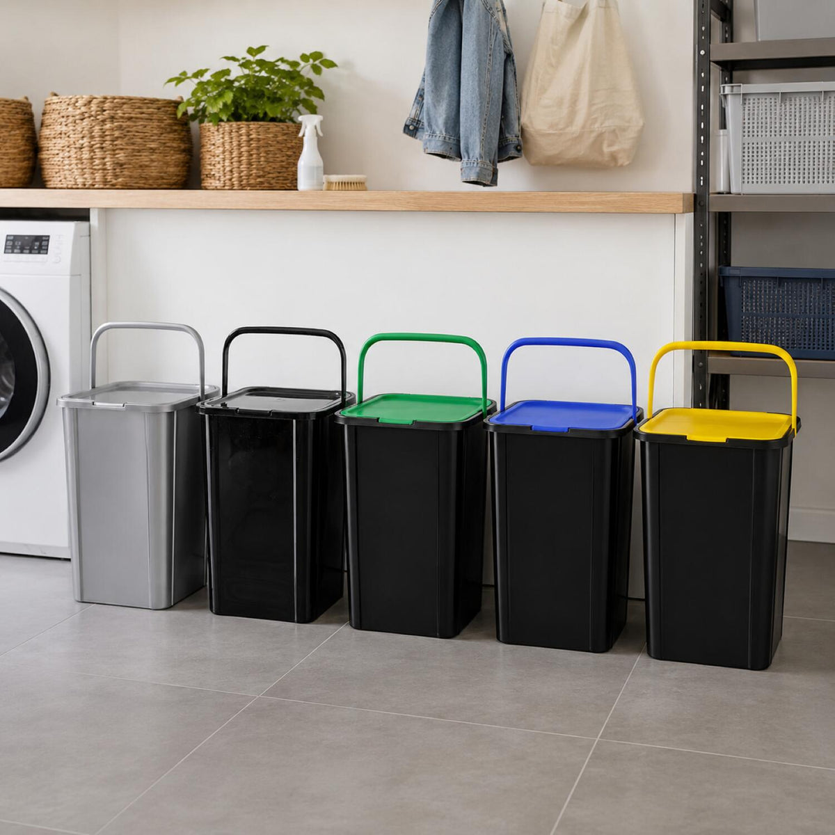 plasticforte-recycling-afvalbakken-set-3x-zwart-zilver-groen-45l-afsluitbaar-34-x-40-x-54-c_10490529-4