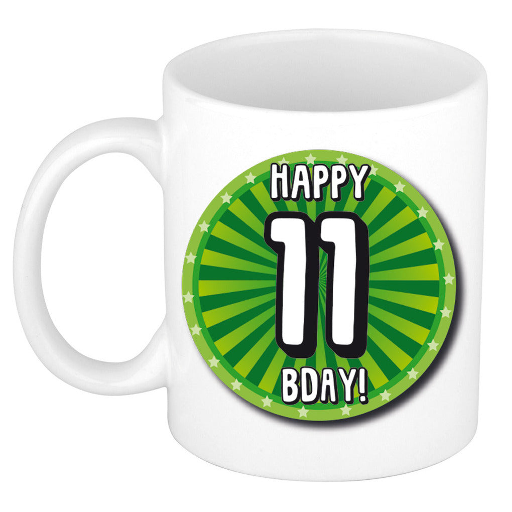 verjaardag-cadeau-mok-11-jaar-groen-wiel-300-ml-keramiek_10415540