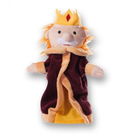 Plush hand puppet king 26 cm