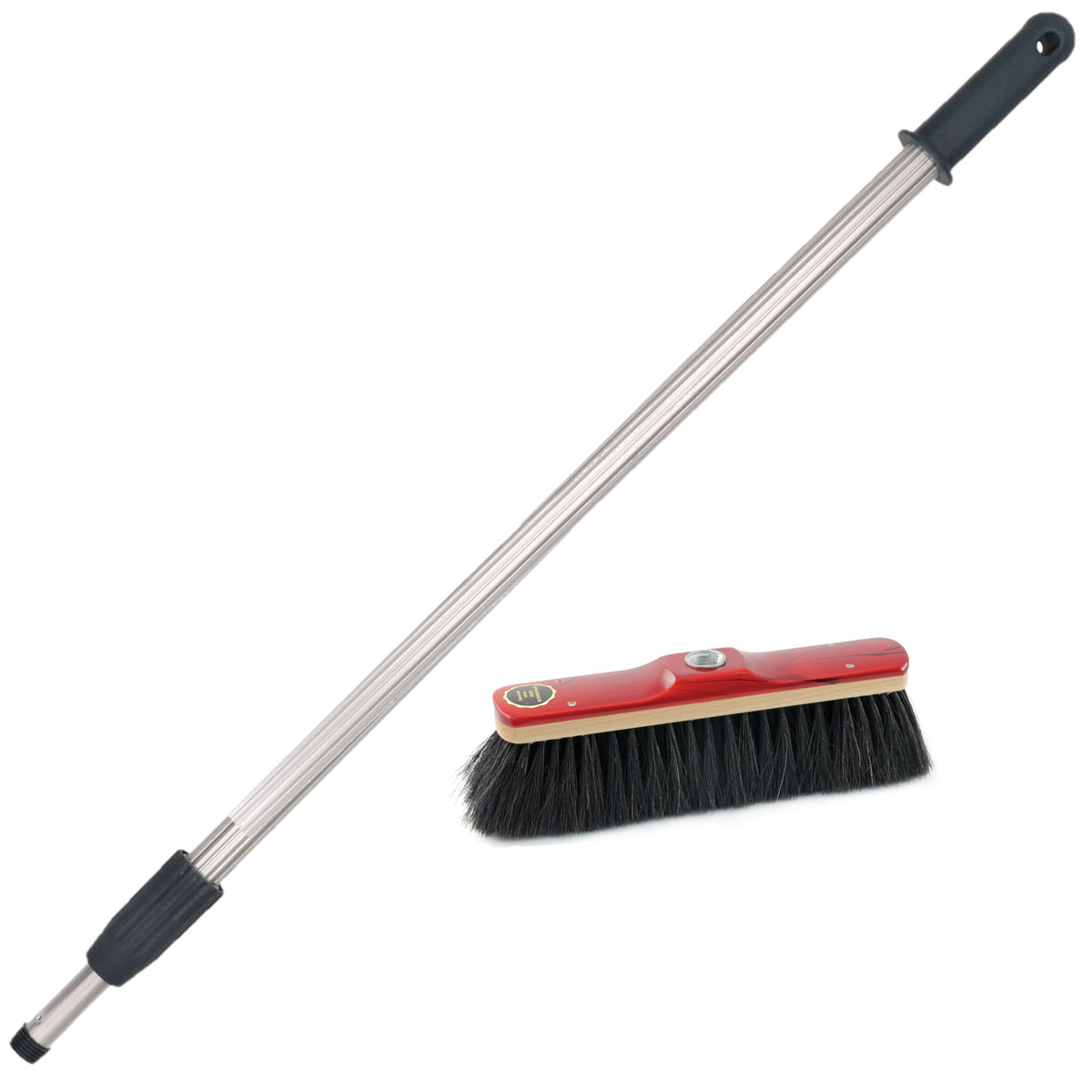 binnen-bezem-rood-gelakt-met-zwart-paardenhaar-inclusief-aluminium-telescoopsteel-200-cm_10302550