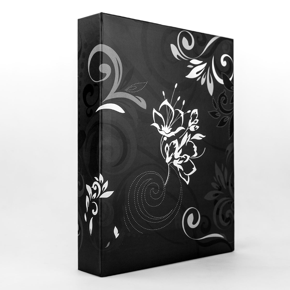 fotohoesje-umbria-met-insteekhoesjes-zwart-bloemenprint-voor-100-fotos-13-x-165-x-5-cm_10325551-1