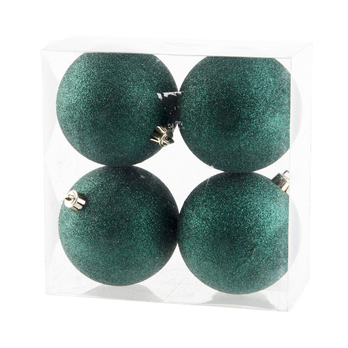 4x-stuks-kunststof-glitter-kerstballen-donkergroen-10-cm_10268557