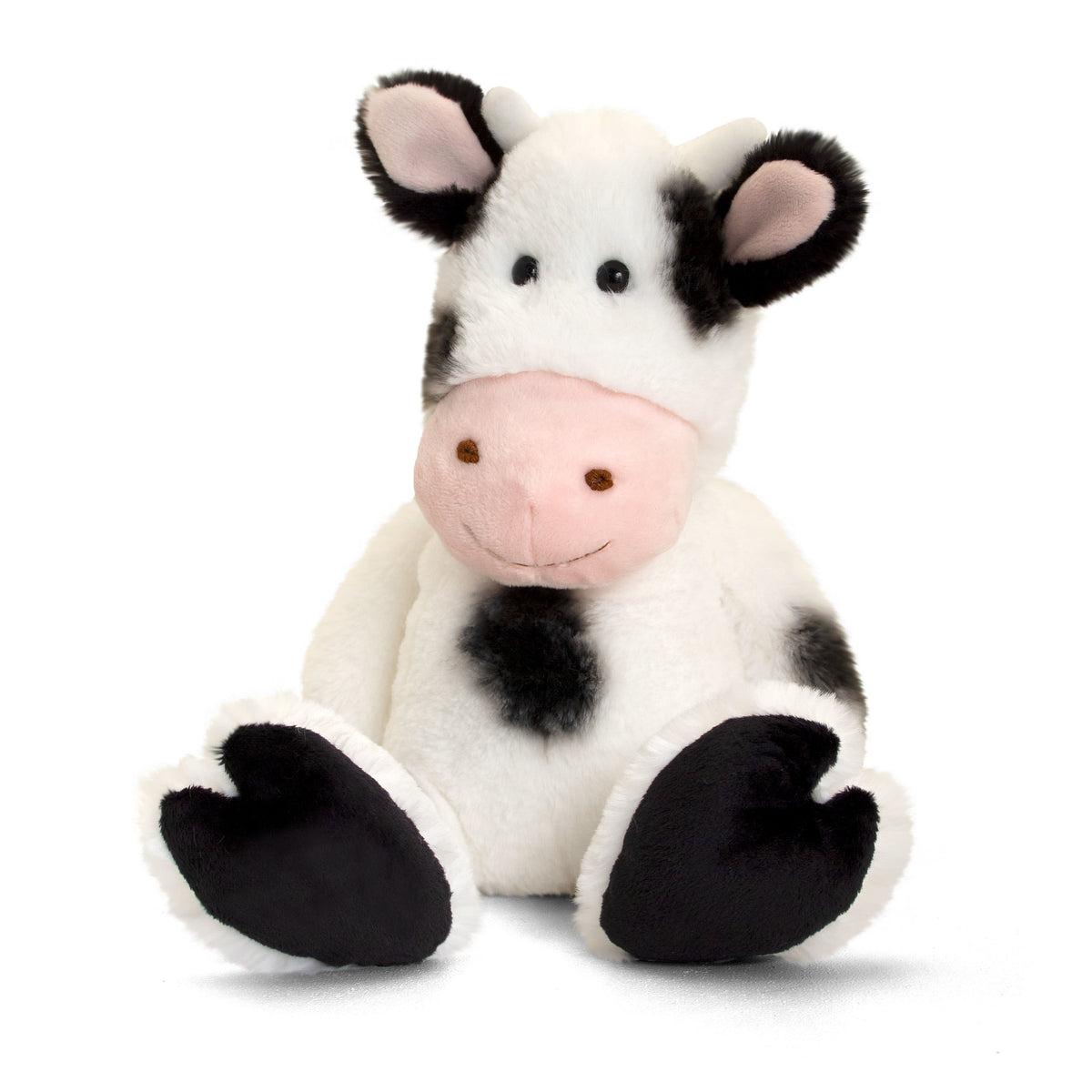 Cuddle Cow - black / white - plush - stuffed animal - 18 cm