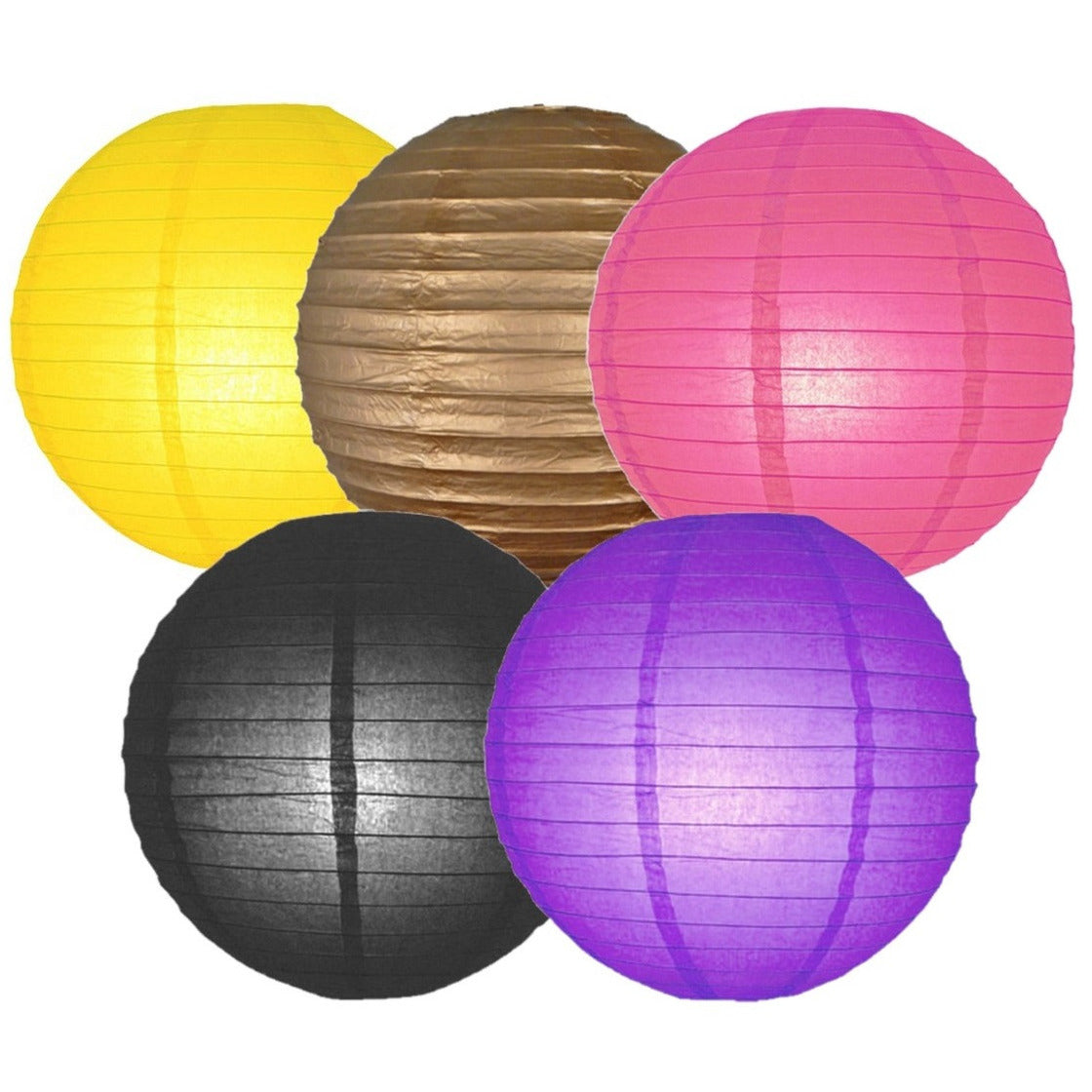 set-van-10x-stuks-gekleurde-party-lampionnen-dia-25-cm-voor-tuinfeest_10351576-1