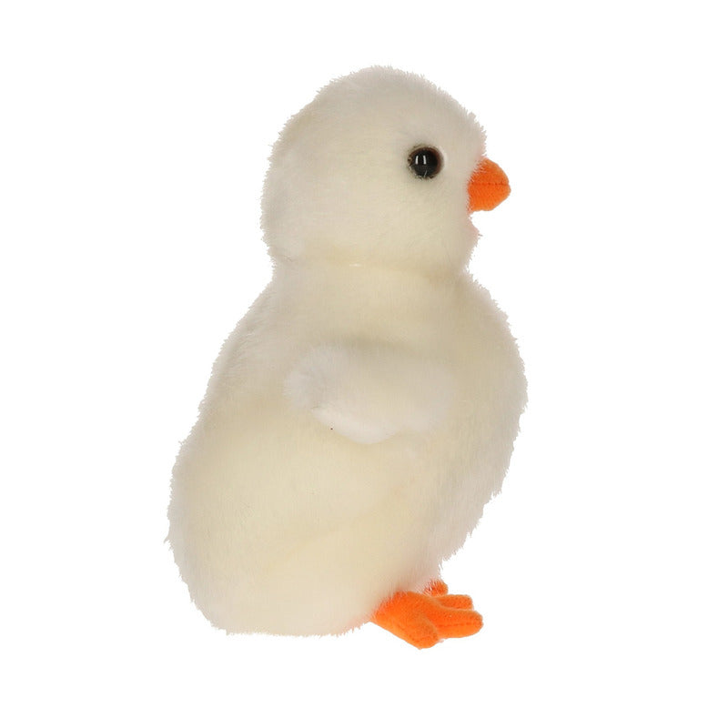 Pluche wit kuikentje knuffel 12 cm speelgoed