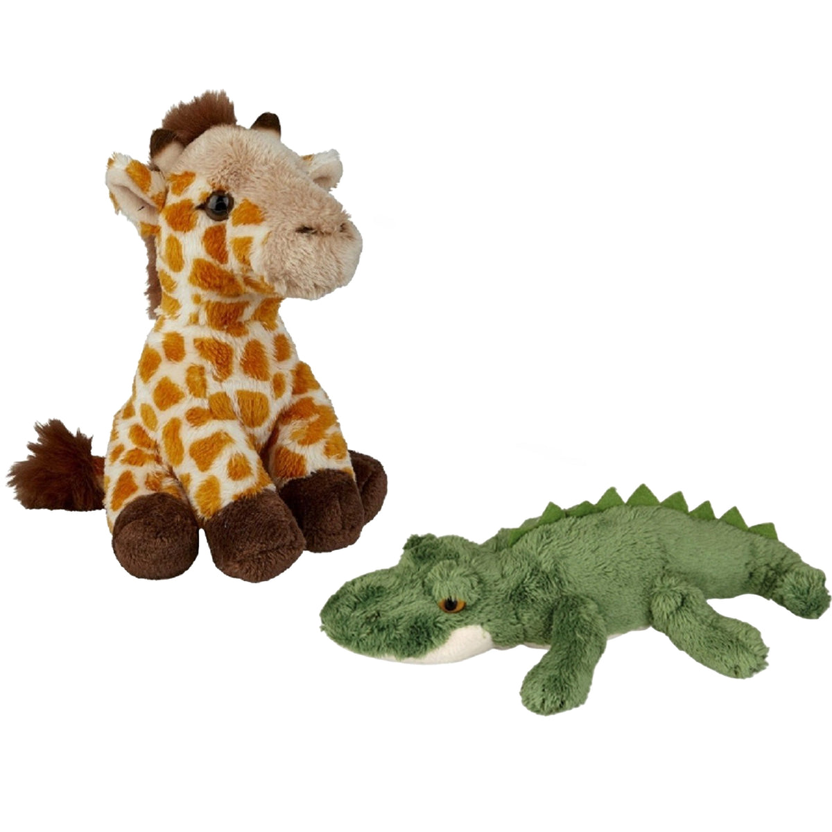 ravensden-safari-dieren-knuffels-2x-stuks-krokodil-en-giraffe-15-cm-dieren-knuffels_10363604