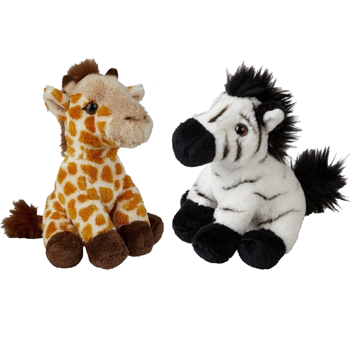 ravensden-safari-dieren-knuffels-2x-stuks-zebra-en-giraffe-15-cm-dieren-knuffels_10363606