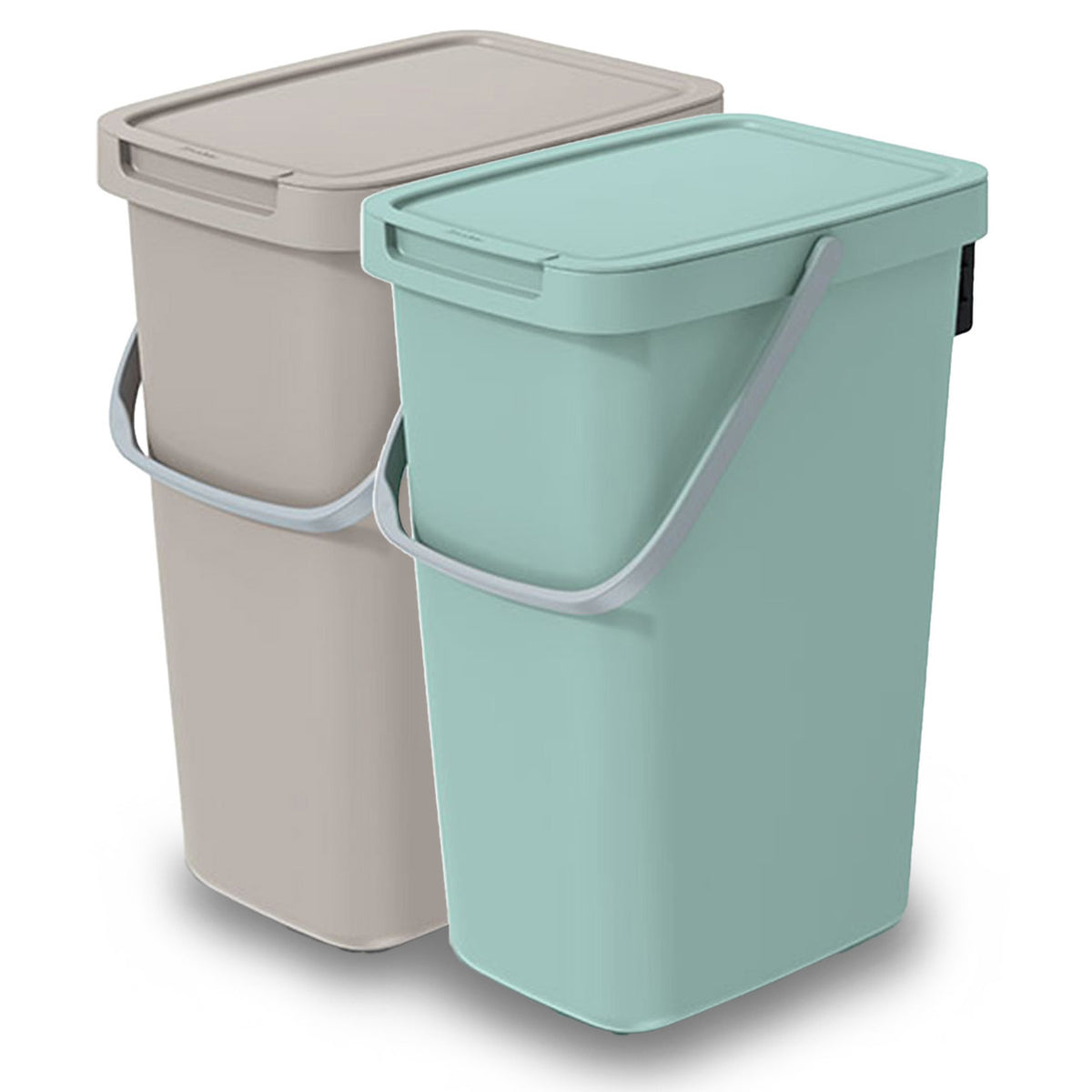 gft-rest-afvalbakken-set-2x-beige-groen-12l-afsluitbaar-20-x-26-x-37-cm-afval-scheiden_10435609