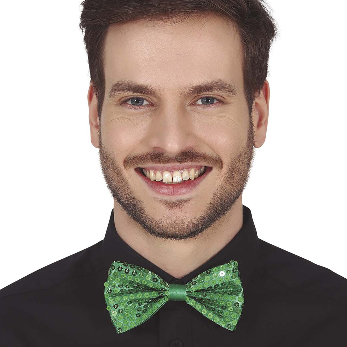 carnaval-verkleed-vlinderstrikje-glitter-pailletten-groen-polyester-volwassenen-unisex_10423614