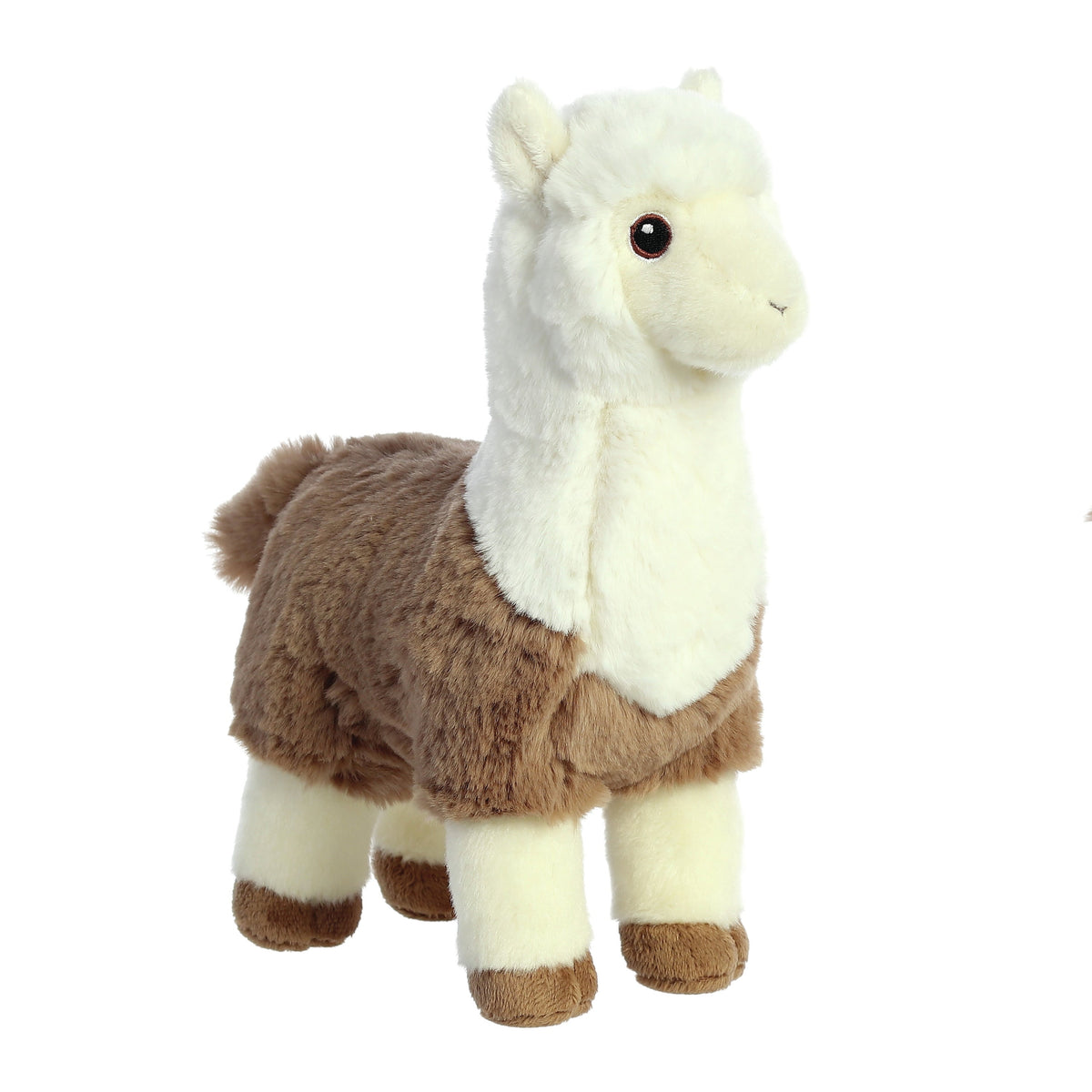 Aurora Plush animal Alpaca - brown/white - 28 cm - Stuffed animal alpacas - for children