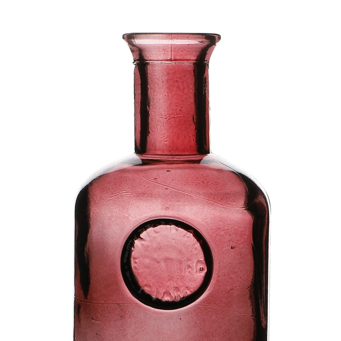 bloemenvaas-olive-bottle-robijn-rood-transparant-glas-d13-x-h27-cm-fles-vazen_10394622-1